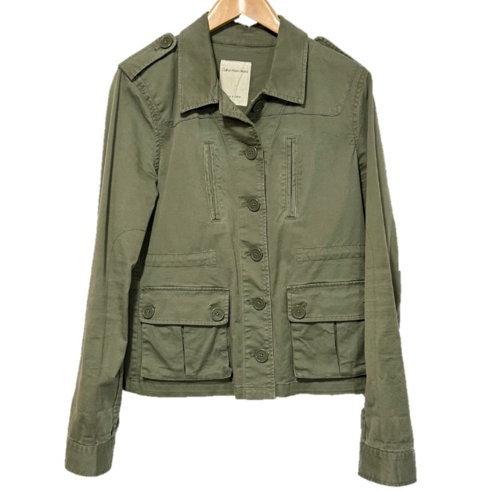 Calvin Klein Jeans Cotton Stretch Utility Jacket Size L
